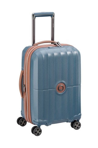 Uitschuifbare Handbagagetrolley Carrousel (S) - 55 cm - Blauw en bruin