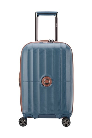 Uitschuifbare Handbagagetrolley Carrousel (S) - 55 cm - Blauw en bruin