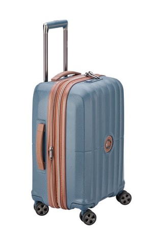 Uitschuifbare Handbagagetrolley Carrousel (S) - 55 cm - Blauw en bruin