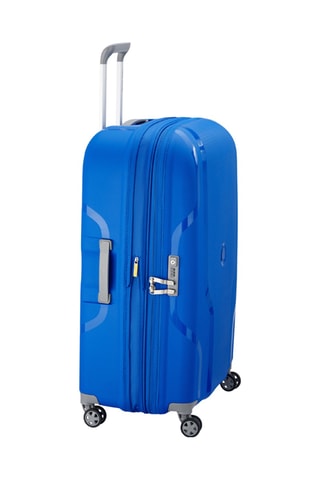 Uitschuifbare Grote Trolley Clavel (L) - 76 cm - Blauw en grijs