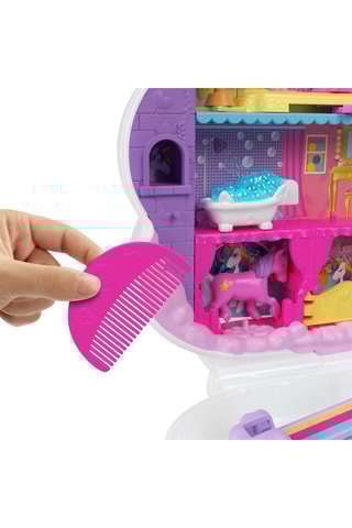 Salão de cabeleireiro Unicórnio Arco-íris Polly Pocket® A partir dos 4 anos