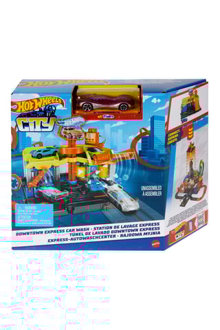 Estação de lavagem para carros Hot Wheels - Desde 4 meses