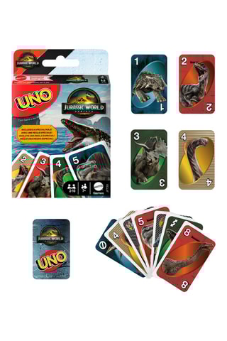 UNO Jurassic Saga - A partir dos 7 anos - Modelo aleatório