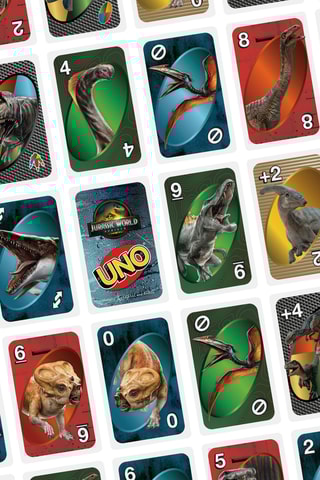 UNO Jurassic Saga - A partir dos 7 anos - Modelo aleatório