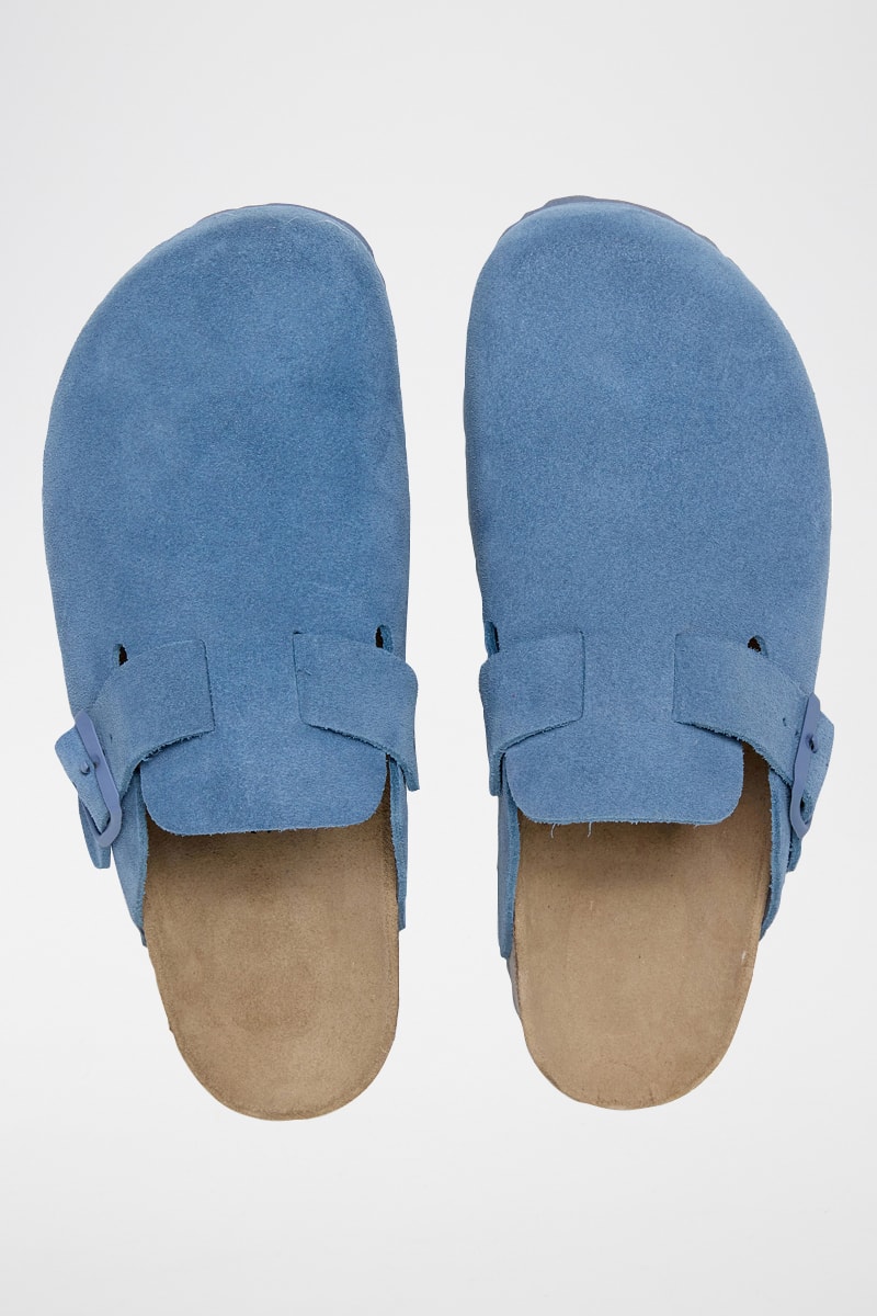 Socas em nobuck Zueco - Azul