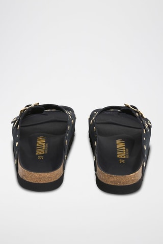 Mules em couro - Preto