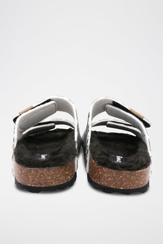 Mules Branco e preto