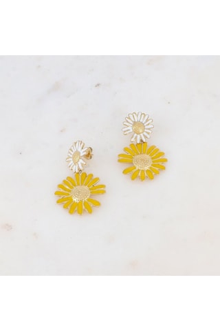 Boucles d’oreilles - Doré et jaune