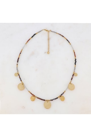 Collier - Agates et œils-de-tigre