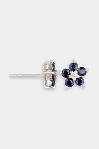 Puces - Or blanc, diamants et saphirs