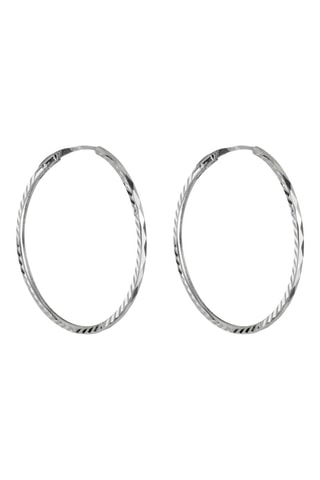 Créoles twistées - Or blanc