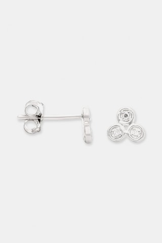 Puces Trio - Or blanc et diamants