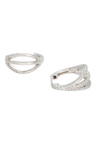 Créoles Yui - Or blanc et diamants
