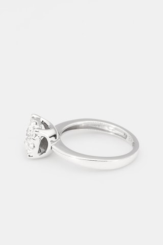 Solitaire Brillant Luciana Or blanc et diamants