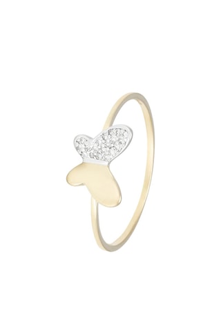 Bague - Or jaune et diamants