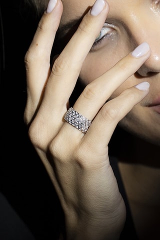 Bague Love story - Or blanc et diamants