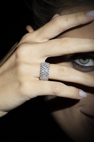 Bague Love story - Or blanc et diamants