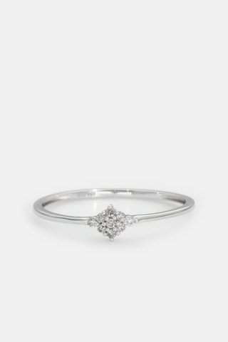 Bague Alma - Or blanc et diamants