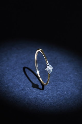 Bague Alma - Or jaune et diamants