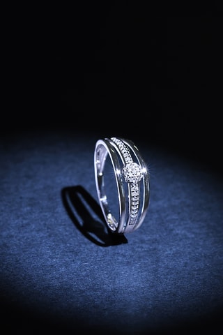 Bague Jelena - Or blanc et diamants