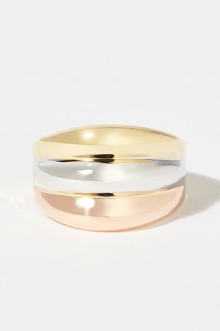 Bague Trianon - Or jaune, or rose et or blanc