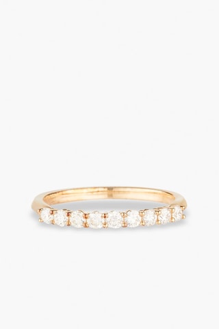 Alliance Only You - Or jaune et diamants
