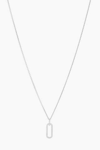 Pendentif - 
Or blanc et diamants