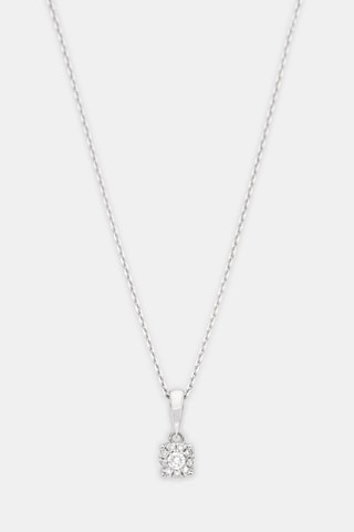 Pendentif - Or blanc et diamants