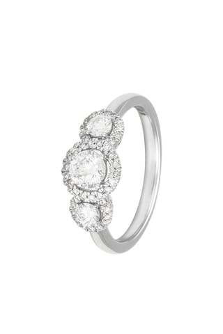 Bague Esperanza - Or blanc et diamants