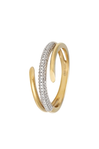 Bague Cléopatre - Or jaune et diamants
