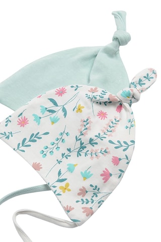 2 bonnets noués Blanc