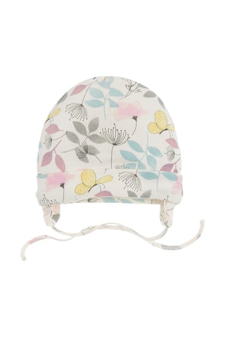 Bonnet aviateur en coton biologique - Écru
