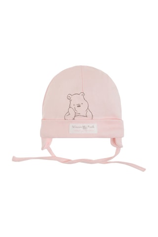 2 bonnets aviateur en coton biologique Winnie l’Ourson Disney - Rose
