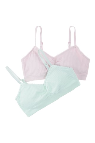 2 Push-up Sportbeha’s Groen en Roze