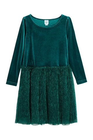 Velours Jurk - Groen