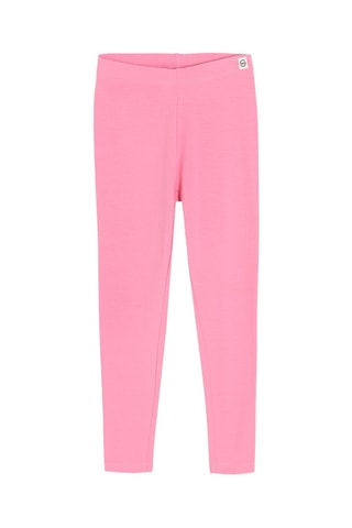3 Leggings - Roze en Hemelsblauw