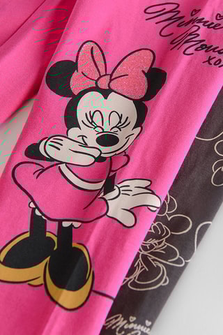 2 Leggings Minnie Disney - Roze en Bruin