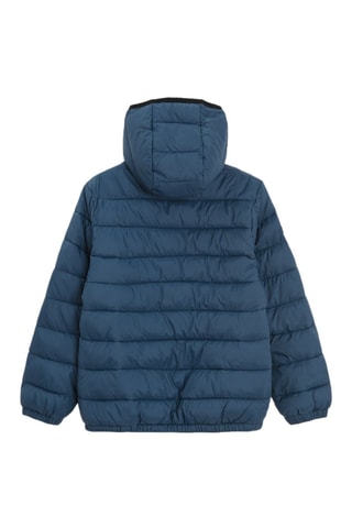 Gewatteerde Jas met Capuchon - Marineblauw