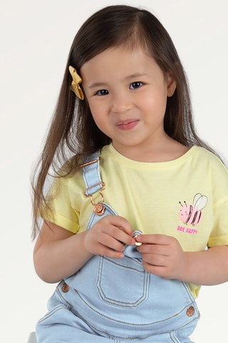 T-shirt. Geel