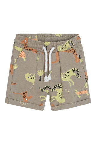 T-shirt en Short Oranje en Kaki