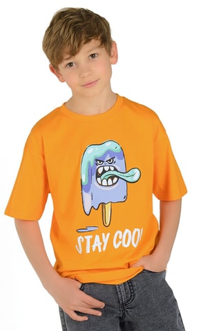 T-shirt. Oranje