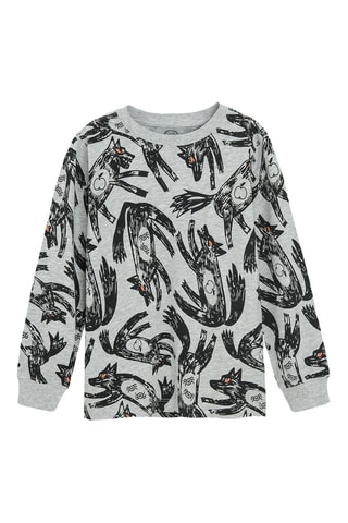T-shirt - Gemêleerd Grijs