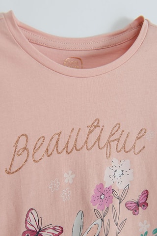 2 T-shirts - Wit en Lichtroze