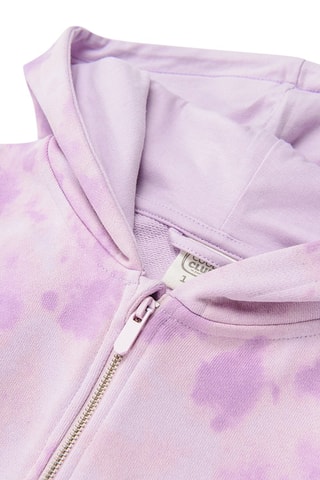 Sweater met Tie and Dye Effect - Paars en Lichtpaars