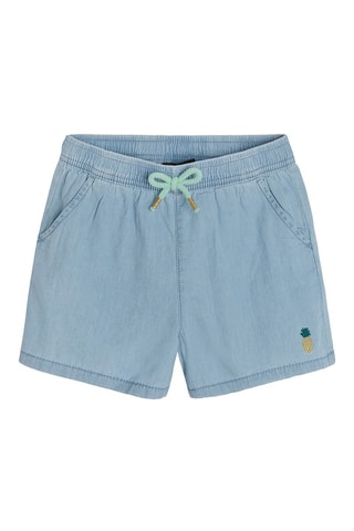Short en jean Bleu