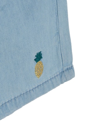 Short en jean Bleu