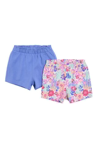 2 Shorts Indigoblauw en Wit
