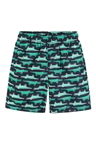 Zwemshort Zwart en Zeegroen