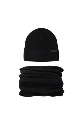 Halswarmer en Muts - Zwart