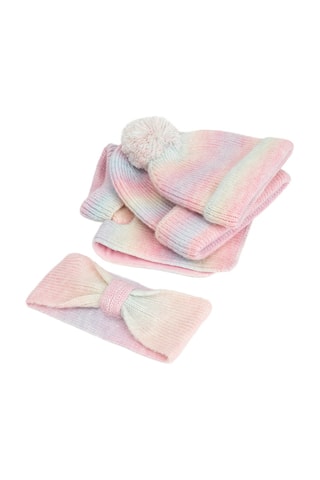 4-Delige Set Tie and Dye - Roze en Blauw